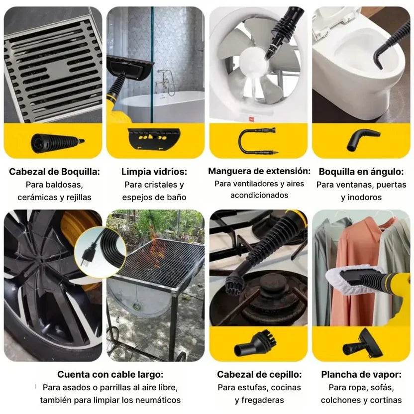 🔥[PROMO] Maquina de Limpieza a vapor Multifuncional 🔥$ 45,99 🔥